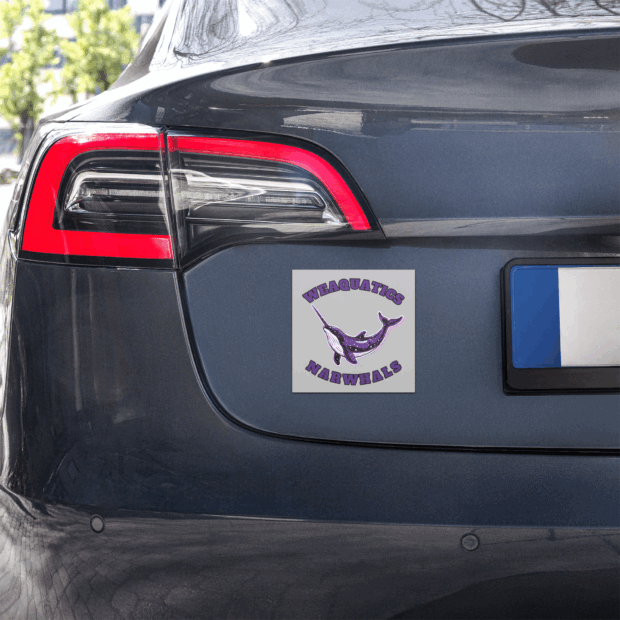 WEAquatics Narwhals Car Magnet