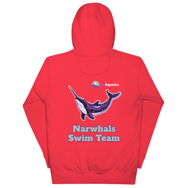Fear the Horn! Narwhals Swim Team Hoodie - Image 14