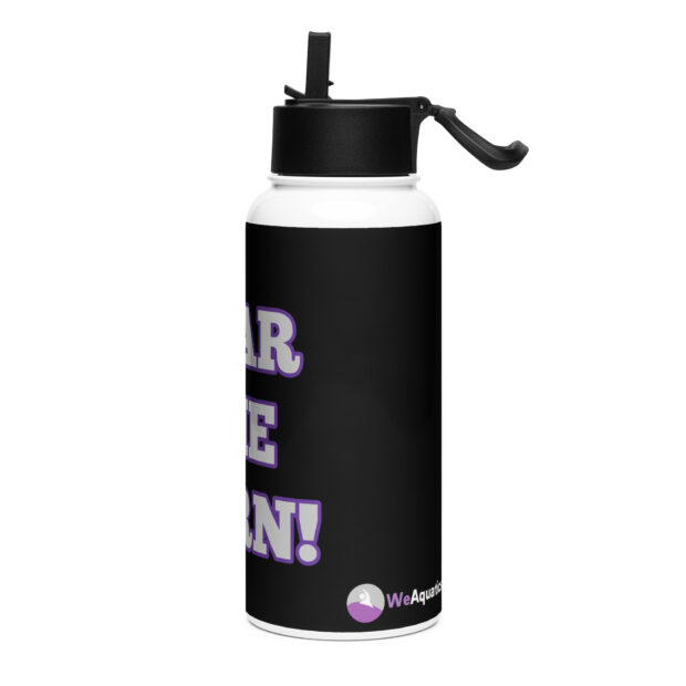 Fear The Horn! - Stainless Steel Water Bottle with Straw - Image 3